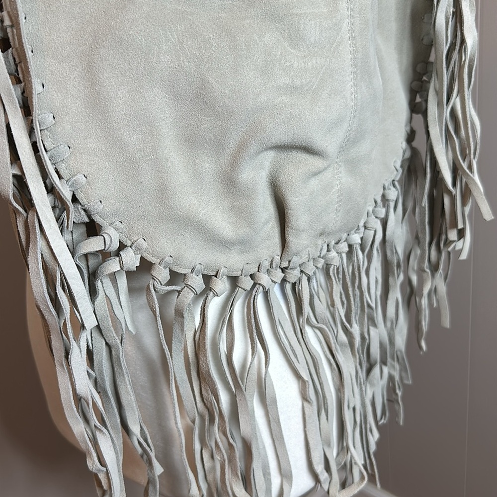 NWT Free People Riley Suede Fringe Bag Boho Bohemian Western Fringe Suede - Picture 5 of 5